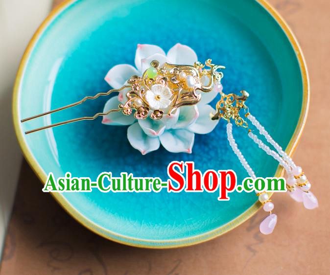 Chinese Traditional Palace Hair Accessories Step Shake Ancient Xiuhe Suit Hairpins for Women