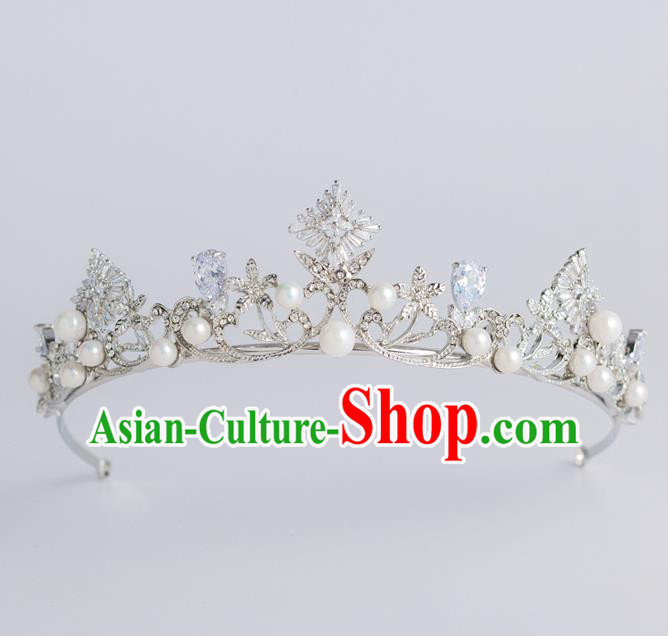 Baroque Princess Zircon Royal Crown Bride Classical Hair Accessories Wedding Imperial Crown for Women