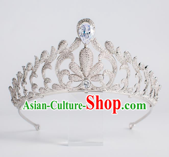 Baroque Princess Zircon Royal Crown Bride Classical Hair Accessories Wedding Imperial Crown for Women