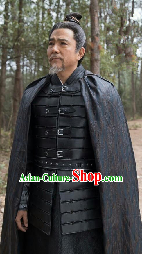 Chinese Ancient Television Drama Nirvana in Fire General Xiao Tingsheng Armour Replica Costume for Men