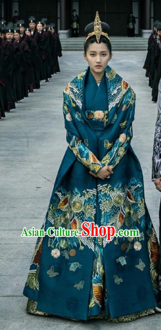 Untouchable Lovers Chinese Ancient Northern and Southern Dynasties Princess Embroidered Replica Costumes for Women