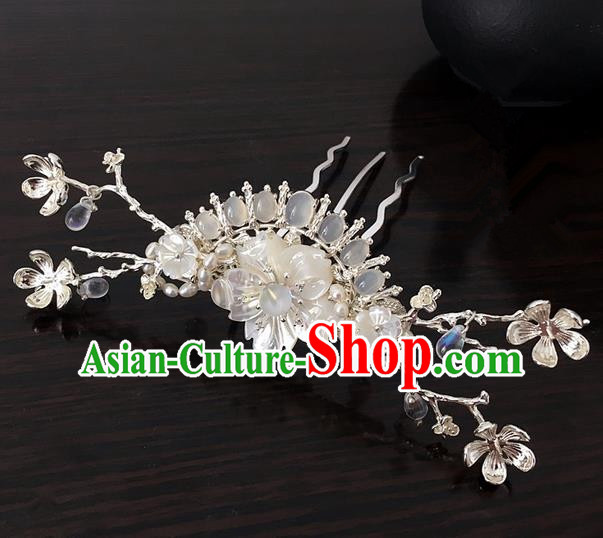 Traditional Handmade Chinese Ancient Classical Hair Accessories Opal Hairpins for Women