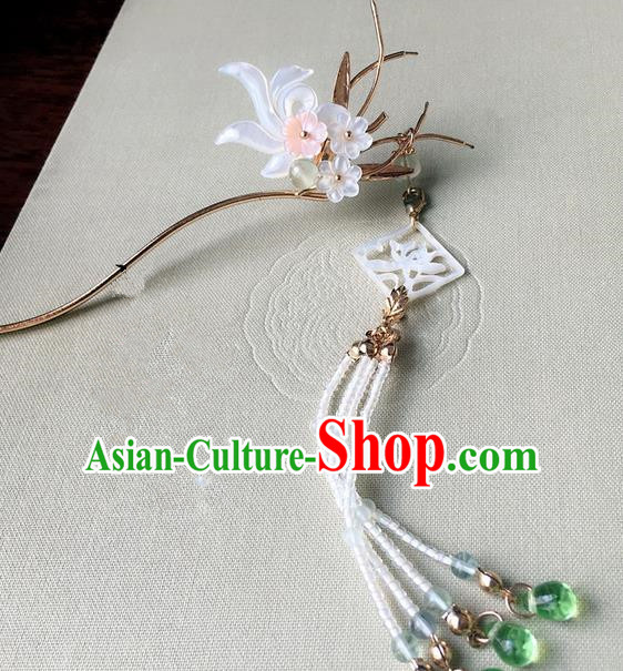 Traditional Handmade Chinese Ancient Classical Hair Accessories Hairpins Beads Tassel Hair Stick for Women