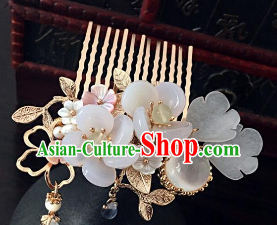 Traditional Handmade Chinese Ancient Classical Hair Accessories Hairpins Flowers Hair Comb for Women