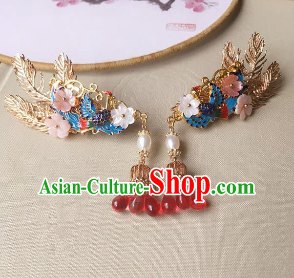 Traditional Handmade Chinese Ancient Classical Hair Accessories Hairpins Phoenix Hair Claws for Women