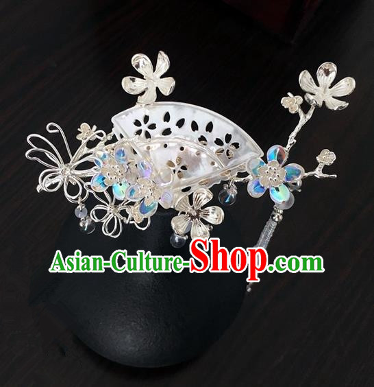 Traditional Handmade Chinese Ancient Classical Hair Accessories Shell Hair Clip Hairpins for Women