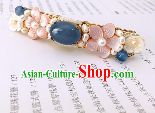 Traditional Handmade Chinese Ancient Classical Hair Accessories Pearls Hair Claw Hanfu Hairpins for Women