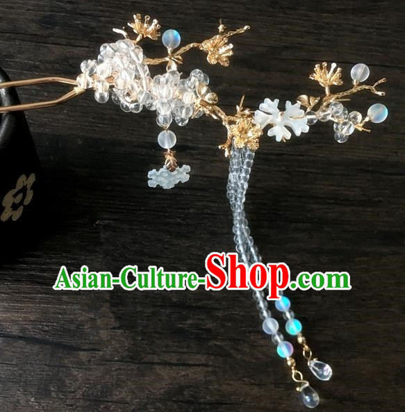 Traditional Handmade Chinese Ancient Classical Hair Accessories Beads Tassel Hanfu Hairpins for Women