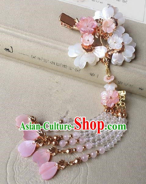 Traditional Handmade Chinese Ancient Classical Hair Accessories Tassel Hair Claw Hanfu Hairpins for Women