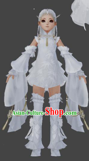 Chinese Ancient Costume Cosplay Fairy Swordswoman Dress Young Lady Hanfu Clothing for Women