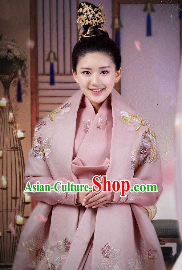 Chinese Ancient Princess Costume Untouchable Lovers Northern and Southern Dynasties Palace Lady Embroidered Replica Costumes for Women