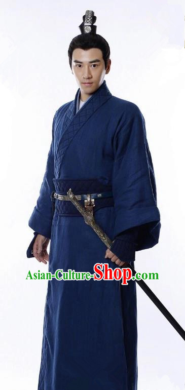 Traditional Chinese Ancient Swordsman Costume Untouchable Lovers Knight-errant Clothing for Men