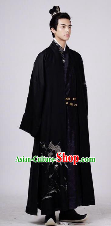 Traditional Chinese Ancient Nobility Childe Costume Untouchable Lovers Swordsman Knight-errant Rong Zhi Clothing for Men