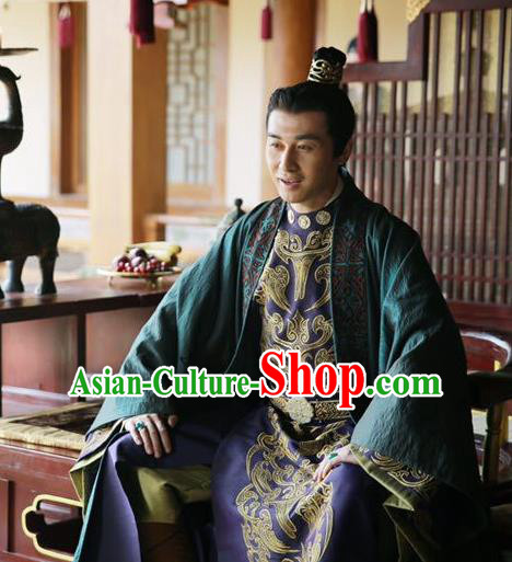 Chinese Ancient Royal Highness Costume Northern and Southern Dynasties Prince Replica Costumes for Men