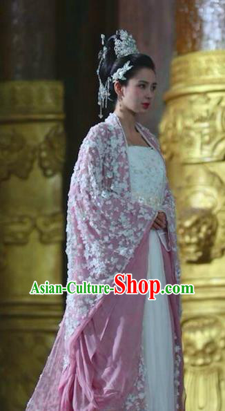 Chinese Ancient Princess Consort Hanfu Dress Northern and Southern Dynasties Palace Princess Embroidered Replica Costumes for Women