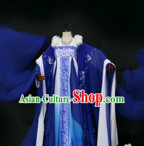 Chinese Traditional Palace Lady Costume Ancient Imperial Concubine Embroidered Hanfu Dress for Women