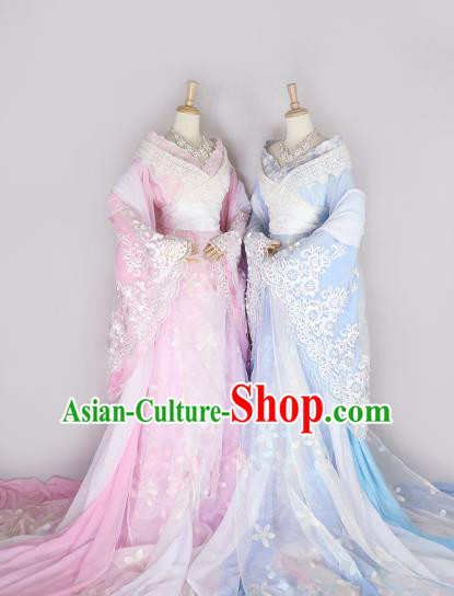 Chinese Ancient Cosplay Princess Hanfu Dress Tang Dynasty Palace Lady Embroidered Costume for Women