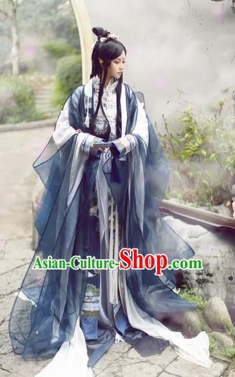 Chinese Ancient Costume Cosplay Swordsman Clothing Jin Dynasty Nobility Childe Costumes for Men