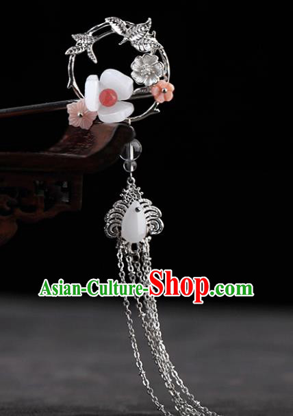 Chinese Traditional Handmade Hair Accessories Ancient Hairpins Hanfu Tassel Hair Clip for Women