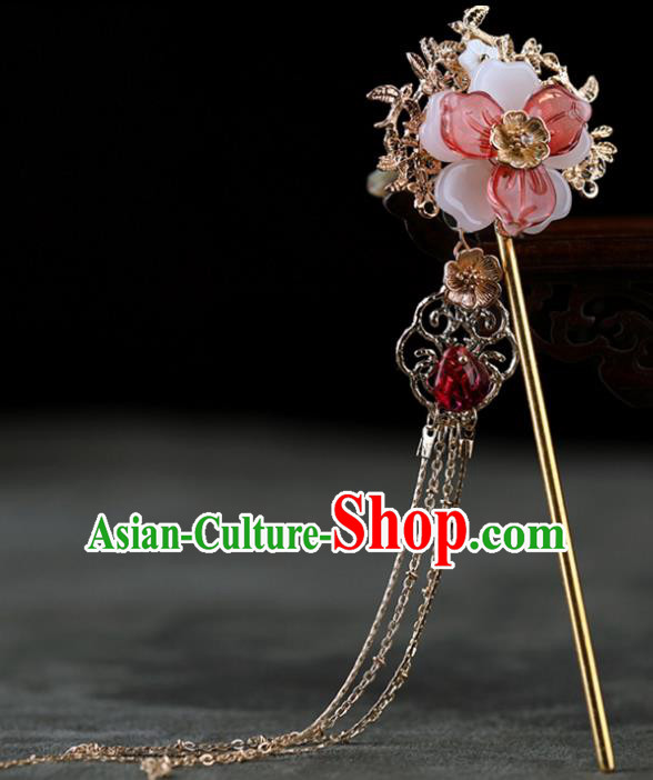 Chinese Traditional Handmade Hair Accessories Ancient Flowers Hairpins Hanfu Hair Clip for Women