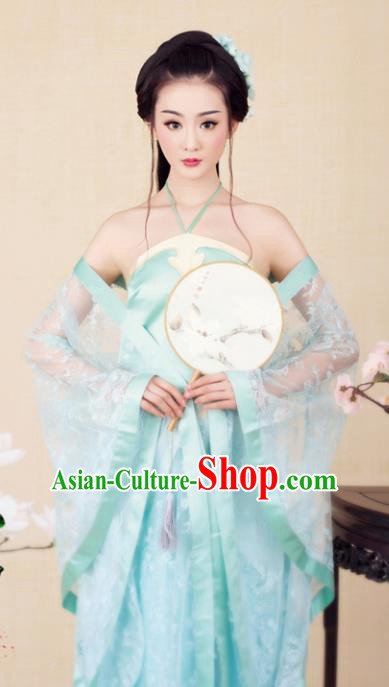 Chinese Ancient Imperial Concubine Hanfu Dress Traditional Tang Dynasty Palace Lady Embroidered Costume for Women