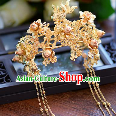 Chinese Handmade Jewelry Accessories Ancient Palace Bracelet Hanfu Goldfish Bangle for Women