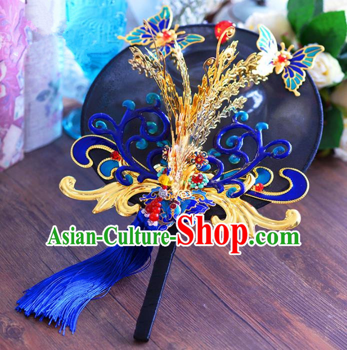 Chinese Handmade Jewelry Accessories Palace Fans Hanfu Round Fans for Women