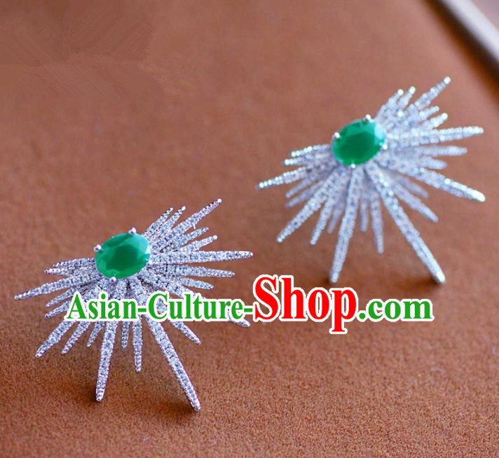 Top Grade Handmade Wedding Jewelry Accessories Zircon Dragonfly Earrings for Women