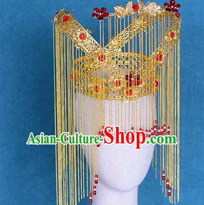 Chinese Ancient Handmade Palace Phoenix Coronet Traditional Hair Accessories Xiuhe Suit Hairpins for Women