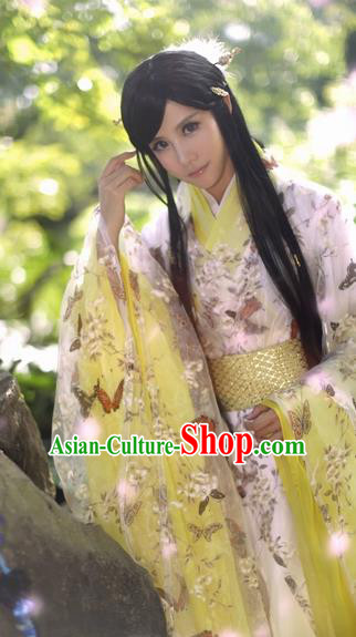 Chinese Ancient Palace Lady Hanfu Han Dynasty Imperial Concubine Queen Embroidered Historical Costumes for Women