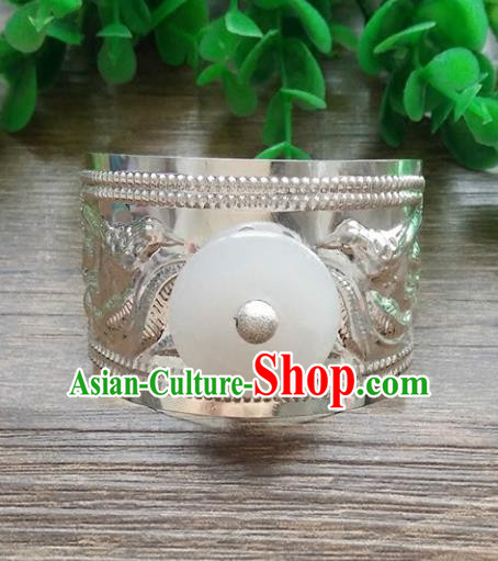 Handmade China Ancient Nobility Childe Hair Accessories Swordsman Argent Hairdo Crown Headwear for Men