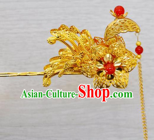 Ancient Chinese Handmade Phoenix Hair Clip Hair Accessories Classical Hairpins for Women