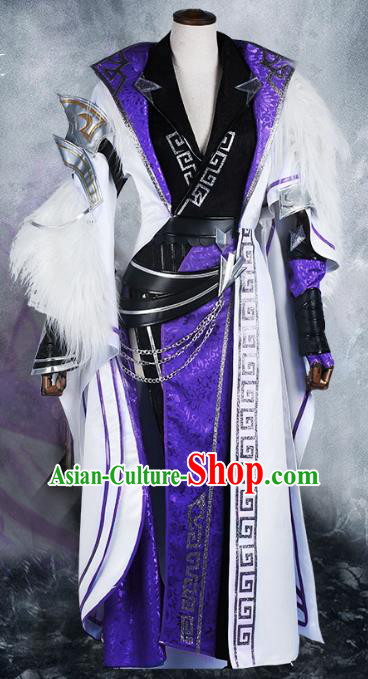 Chinese Ancient Cosplay Warrior Costume Swordsman Clothing for Men