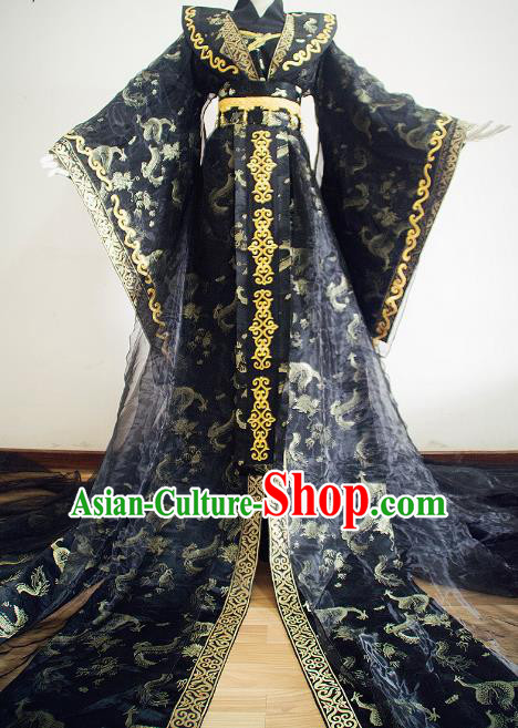 Chinese Ancient Cosplay Royal Highness Embroidered Costume Han Dynasty Swordsman Clothing for Men