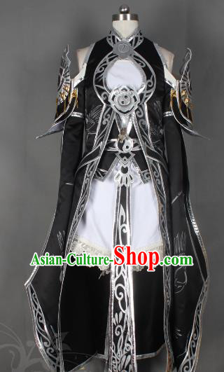 Chinese Traditional Ancient Female Knight Blade Clothing Cosplay Swordswoman Costume for Women