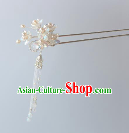 Chinese Ancient Handmade Hair Accessories Hanfu Hairpins Hair Clips Tassel Step Shake for Women