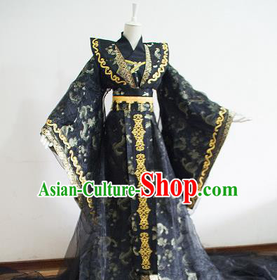 Chinese Ancient Palace Lady Hanfu Han Dynasty Imperial Concubine Queen Embroidered Historical Costumes