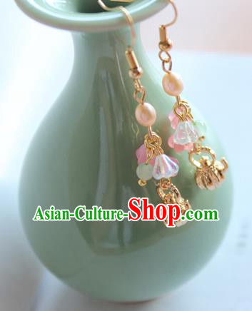 Chinese Ancient Handmade Teapot Earrings Accessories Hanfu Eardrop for Women