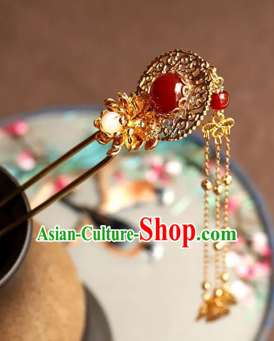 Chinese Ancient Handmade Bride Hair Clip Classical Hair Accessories Hanfu Hairpins for Women