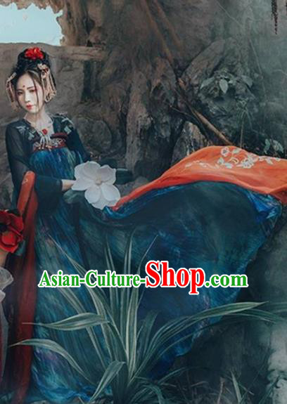 Chinese Ancient Palace Lady Hanfu Han Dynasty Imperial Concubine Queen Embroidered Historical Costumes