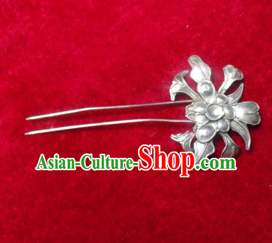 Traditional Chinese Miao Nationality Flowers Hairpins Hair Accessories for Women