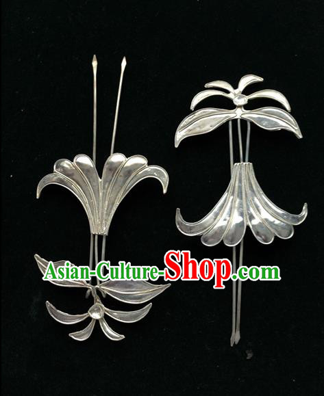Traditional Chinese Miao Nationality Hair Accessories Hair Clips Hairpins for Women