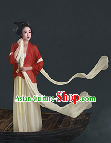 Chinese Ancient Song Dynasty Young Lady Nobility Matron Costumes for Women