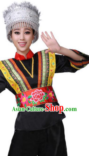 Traditional Chinese Yangge Fan Dance Folk Dance Ethnic Costume Classical Yangko Chorus Modern Dance Dress Halloween Clothing and Shoes