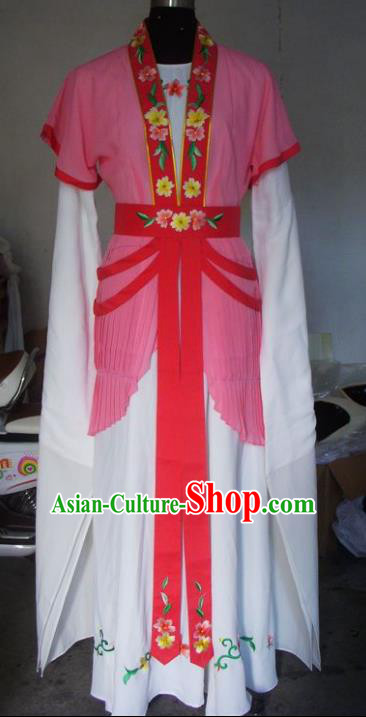 Chinese Traditional Beijing Opera Actress Costumes China Peking Opera Maidservants Pink Dress for Adults