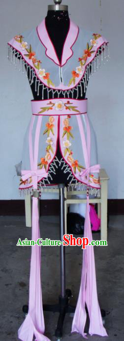 Chinese Traditional Beijing Opera Actress Pink Costumes China Peking Opera Embroidered Dress for Adults