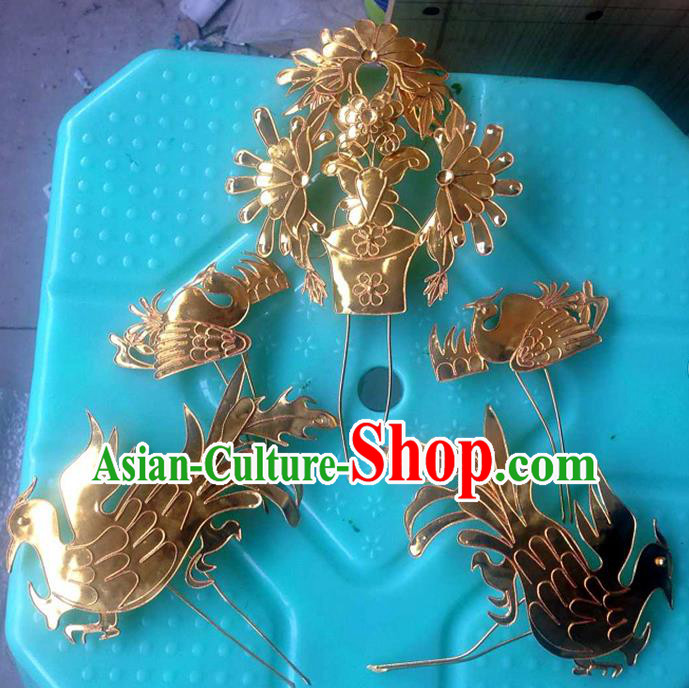 Chinese Traditional Ancient Handmade Hairpins Hair Accessories Hair Clip Complete Set for Women