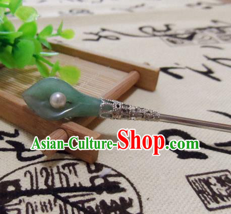 Chinese Traditional Hair Accessories Ancient Common Callalily Hairpins Complete Set for Women