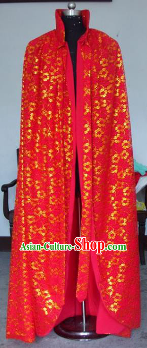 Chinese Traditional Beijing Opera Actress Red Cloak China Peking Opera Princess Costumes for Adults