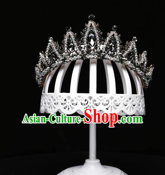 Children Modern Dance Hair Accessories Stage Performance Royal Crown for Kids